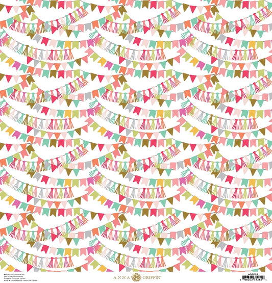 BIRTHDAY STRIPE 12X12 CARDSTOCK – Anna Griffin Inc.