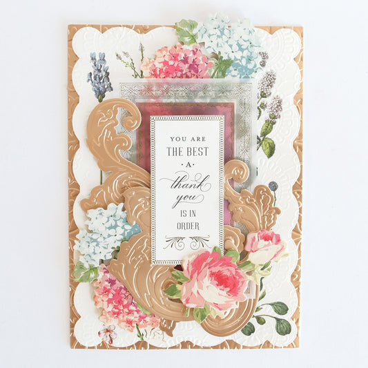 Floral Slimline Embossing Folder (Z4672)