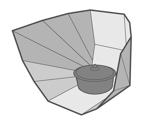 a panel solar cooker or sun oven