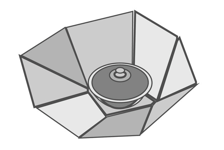 Panel Cooker Hot Pot Line Drawing