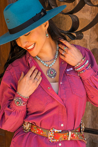 Wrangler Barbie Perfect in Pink with American West Jewelry