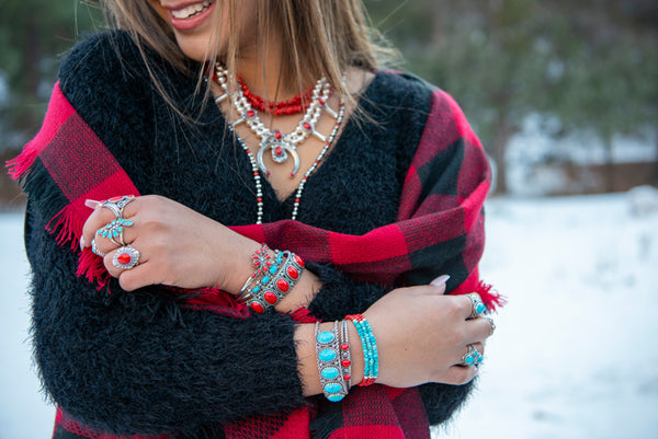 Coral and Turquoise together