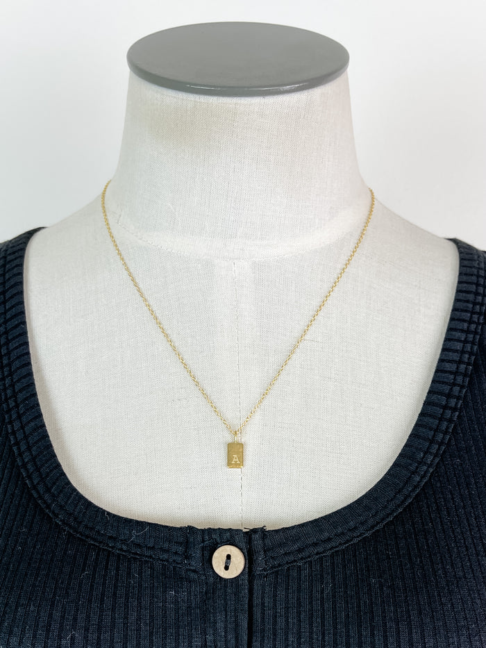 Toggle Initial Necklace – Natalie Wood Designs