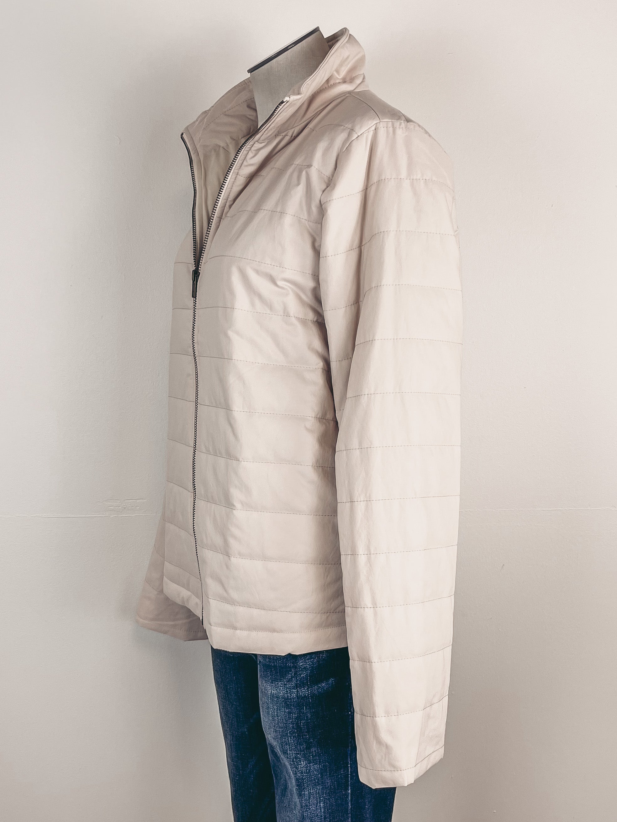 Quilted Lightweight Jacket in Natural