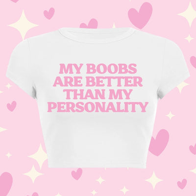 big tits bigger heart <3 baby tee – Hoes For Clothes