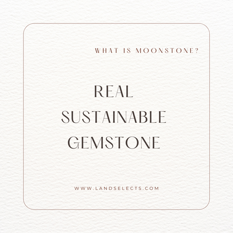 "Image featuring a pristine moonstone, symbolizing sustainability in the jewelry industry. Ethically sourced and eco-friendly, our moonstones embody the beauty of responsible gemstone practices. Explore the allure of genuine, sustainable moonstone jewelry for an elegant and conscious choice.