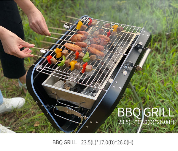 SUMARBAO Collapsible and portable Handle design BBQ grill