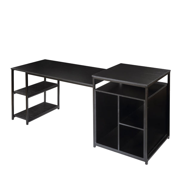 MAEMTTES Home Office Computer Desk with Storage Shelf