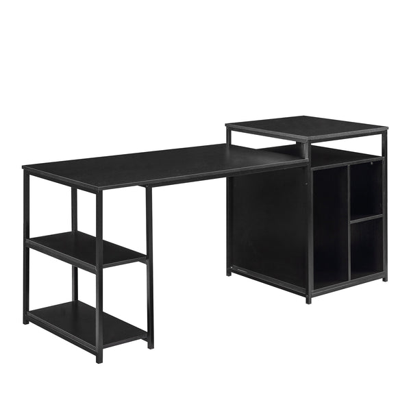 MAEMTTES Home Office Computer Desk with Storage Shelf