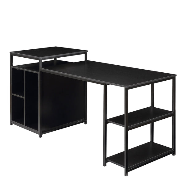 MAEMTTES Home Office Computer Desk with Storage Shelf