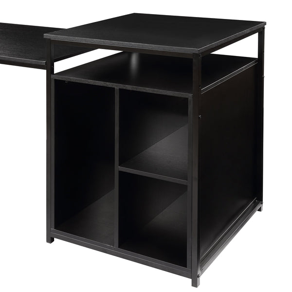 MAEMTTES Home Office Computer Desk with Storage Shelf