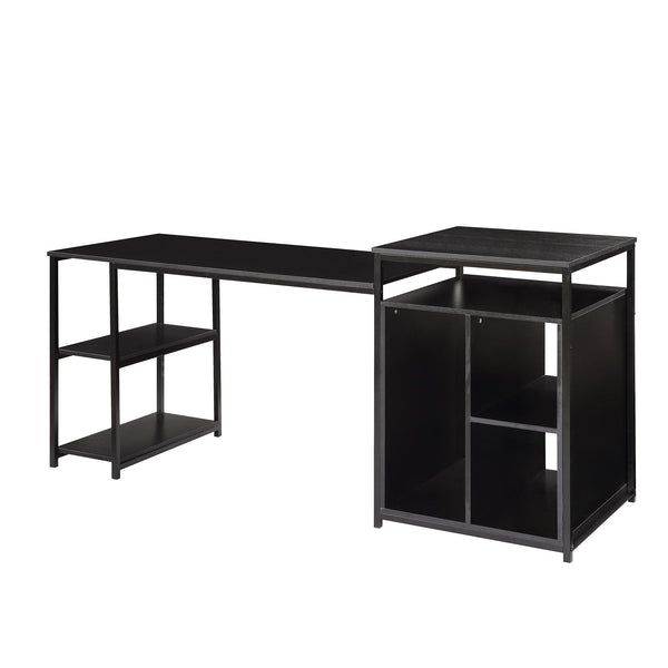 MAEMTTES Home Office Computer Desk with Storage Shelf