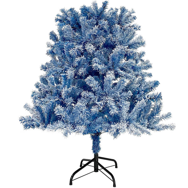 Pre-Lit Xmas Tree Snow Flocked Artificial Holiday Christmas Tree w/750 Branch - RaDEWAY