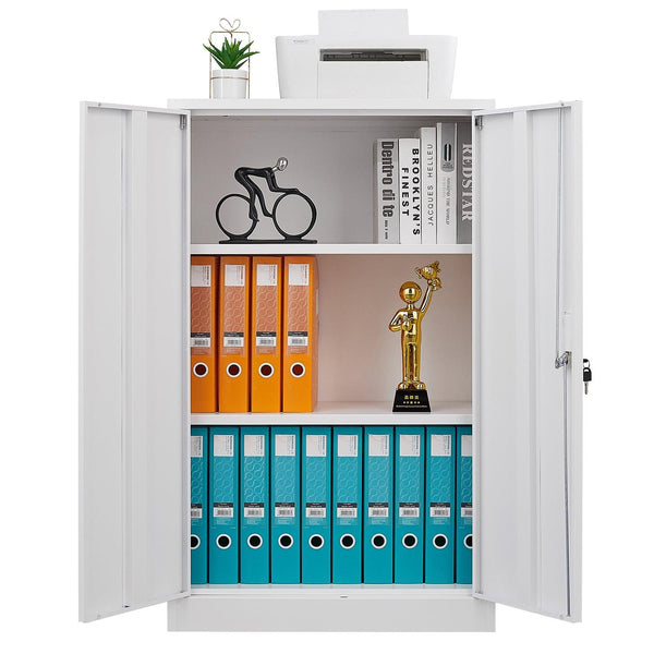 Metal Locking Storage Folding Filing Storage Cabinet for Home Office School Garage - RaDEWAY