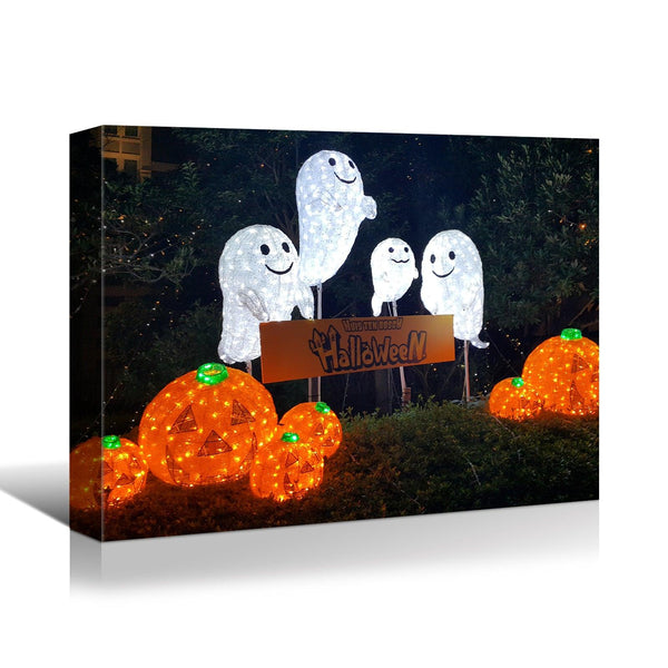 Framed Canvas Wall Art Decor Painting For Halloween Ready To Hang - RaDEWAY