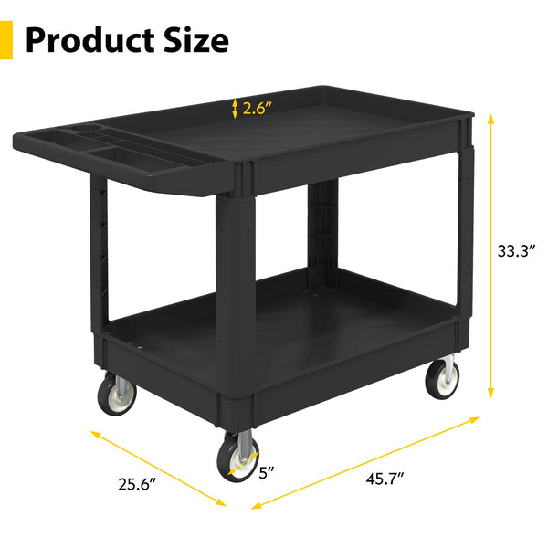 Odaof Plastic Utility Cart on Wheels