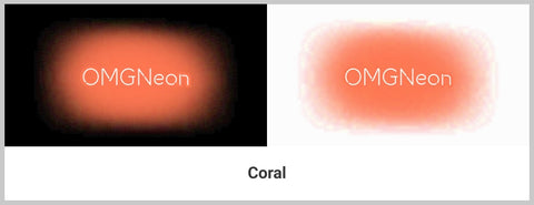 Coral Neon Signs Color