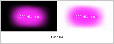 Fuchsia Neon Signs Color