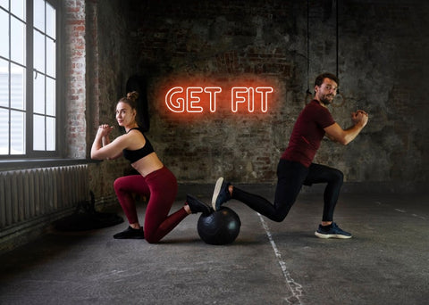 Get Fit Gym Neon Sign