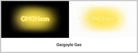 Gargoyle Gas Neon Signs Color