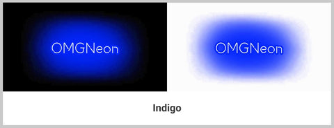 Indigo Neon Signs Color
