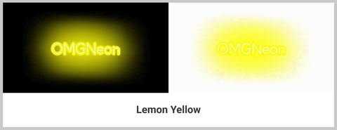 Lemon Yellow Neon Signs Color