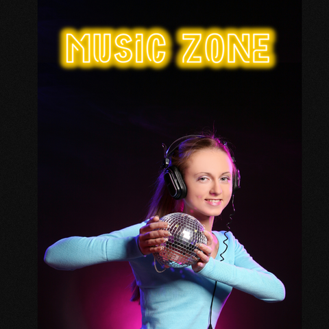 Neon Signs for Music Room - Music Zone