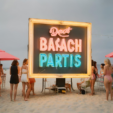 Neon Sign Beach Parties