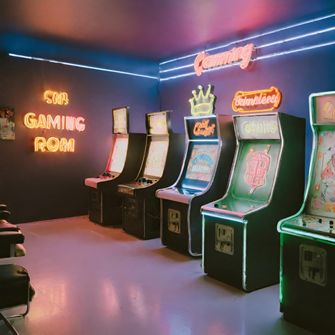 Neon Sign Gaming Rooms