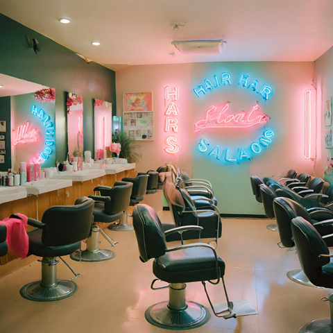 Neon Sign Hair Salons