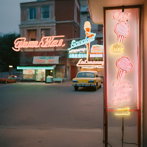 Neon Signs for Ice Cream Shops