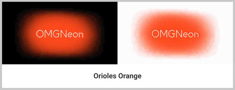 Orioles Orange Neon Signs Color