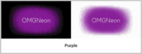 Purple Neon Signs Color