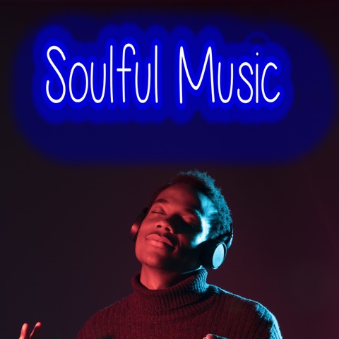 Neon Signs for Music Room - Soulful Music
