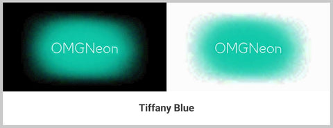 Tiffany Blue Neon Signs Color