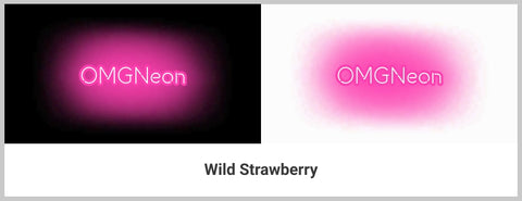 Wild Strawberry Neon Signs Color