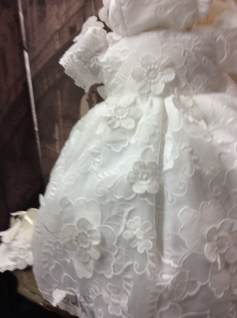 Stella Short Sleeve Christening Dress – Elena Collection