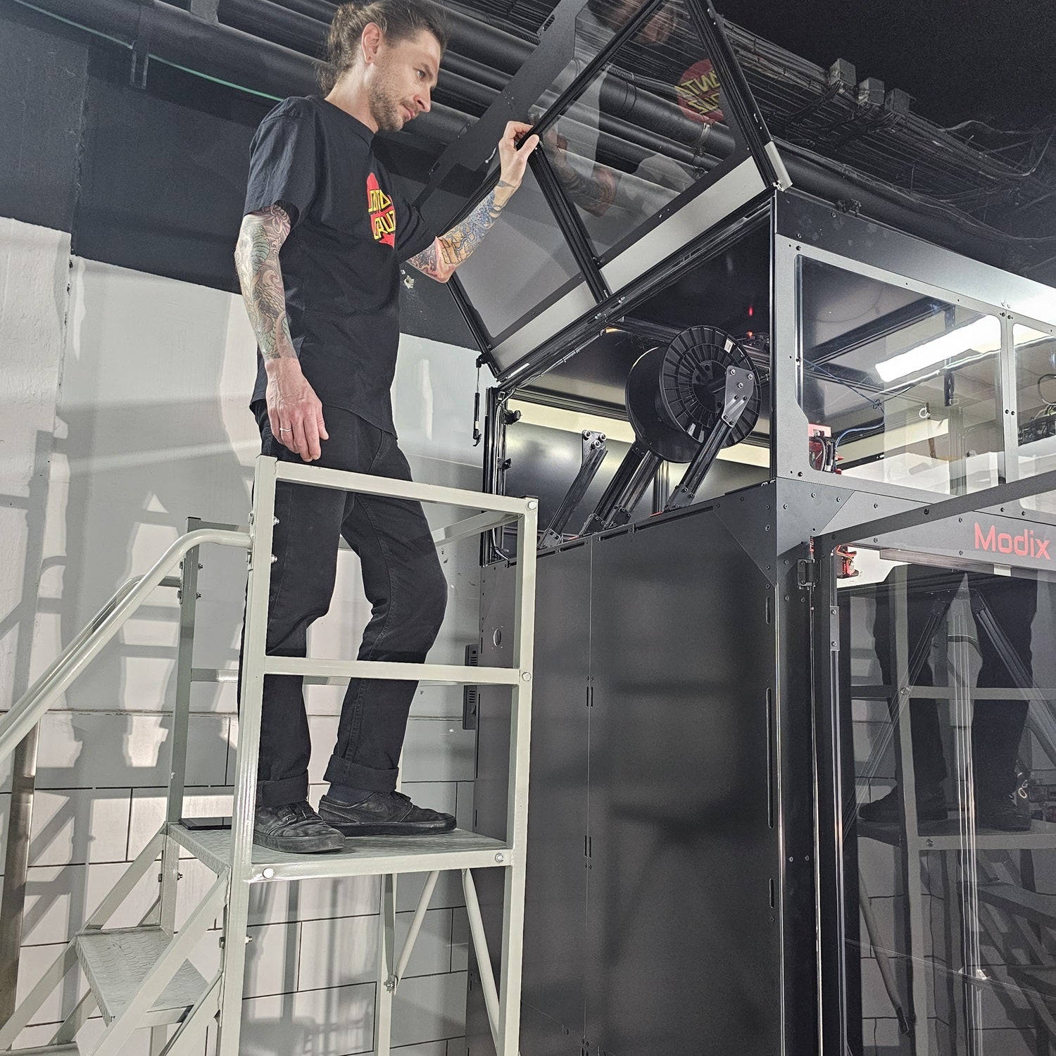Guy on ladder