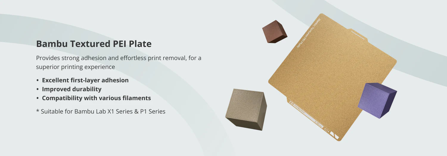 Bambu Textured PEI Plate– Ultimate 3D Printing Store