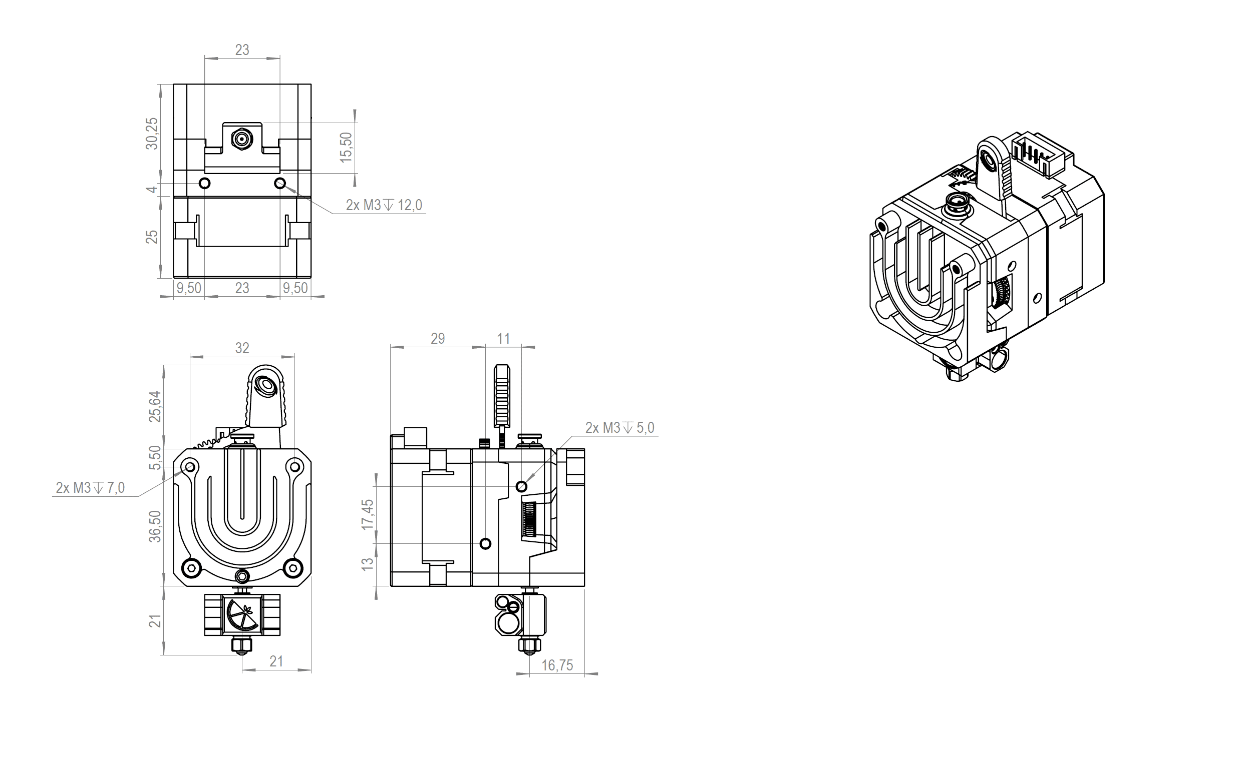 LGX ACE Copperhead Technical Drawing