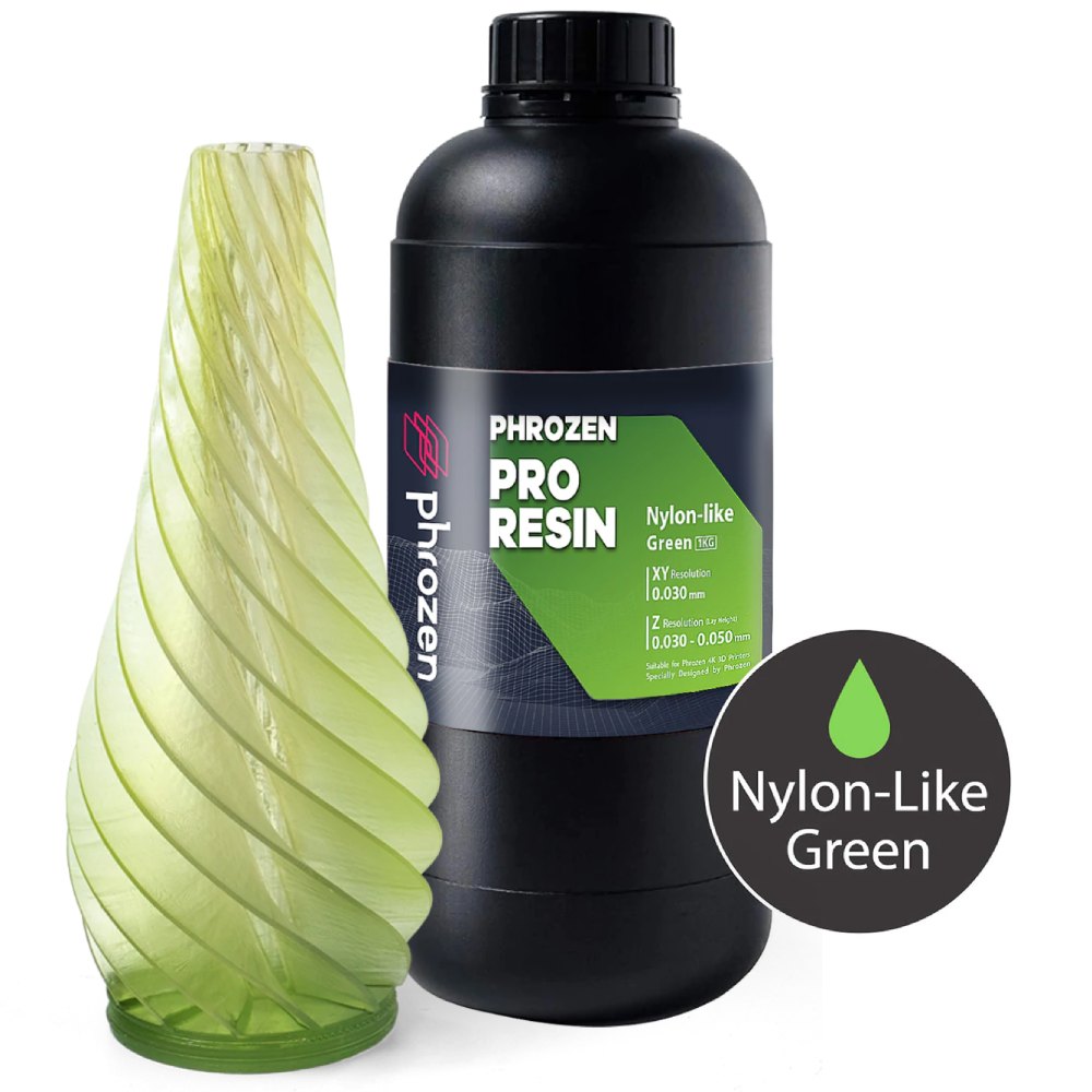 U3DPS  Pro Series Nylon Like Resin Green 1KG– Ultimate 3D Printing Store