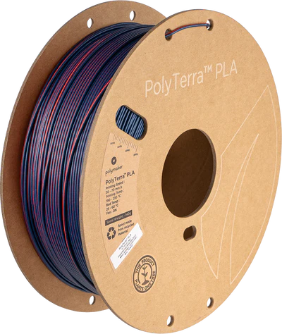 Polymaker PolyTerra Dual PLA - Mixed Berries - Red / Dark Blue– Ultimate 3D  Printing Store