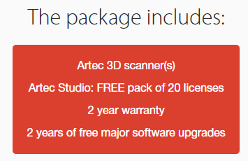 Artec Space Spider Education Package 3d Scanner Ultimate 3d