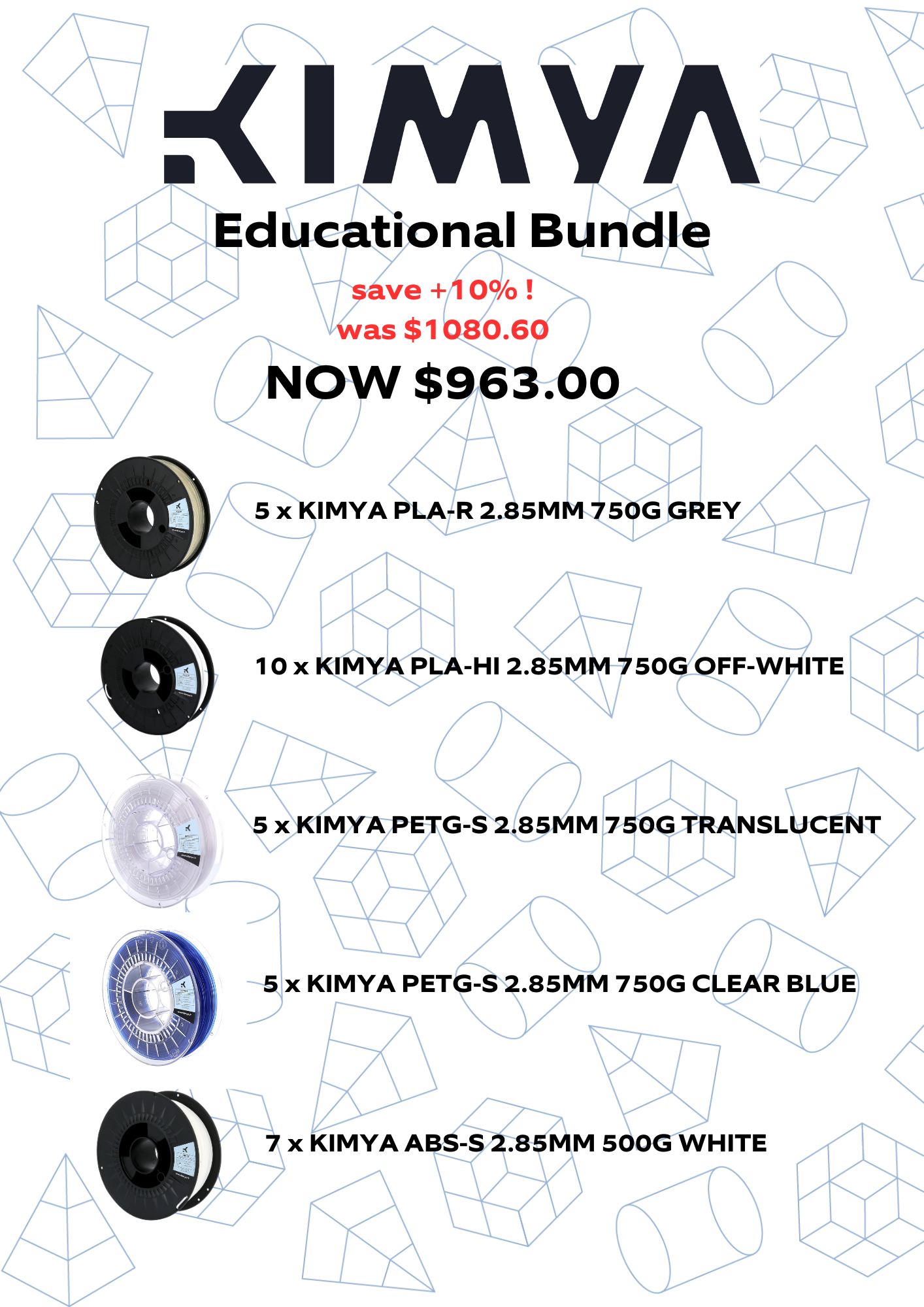 KIMYA Education Filament Bundle