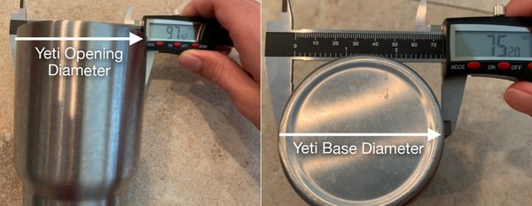 Measure the container for 3d printing