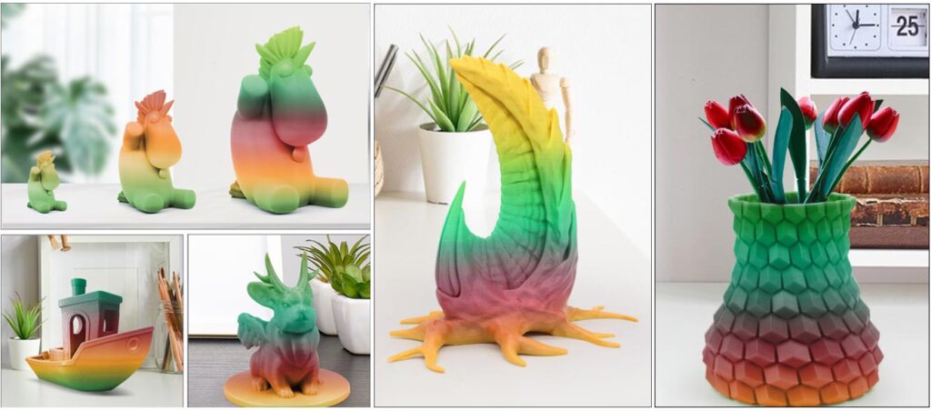 Rainbow 3D Printed Sample