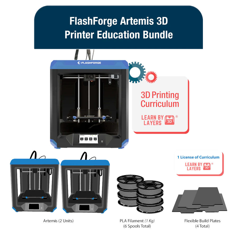 FlashForge Artemis - Education Bundle– Ultimate 3D Printing Store