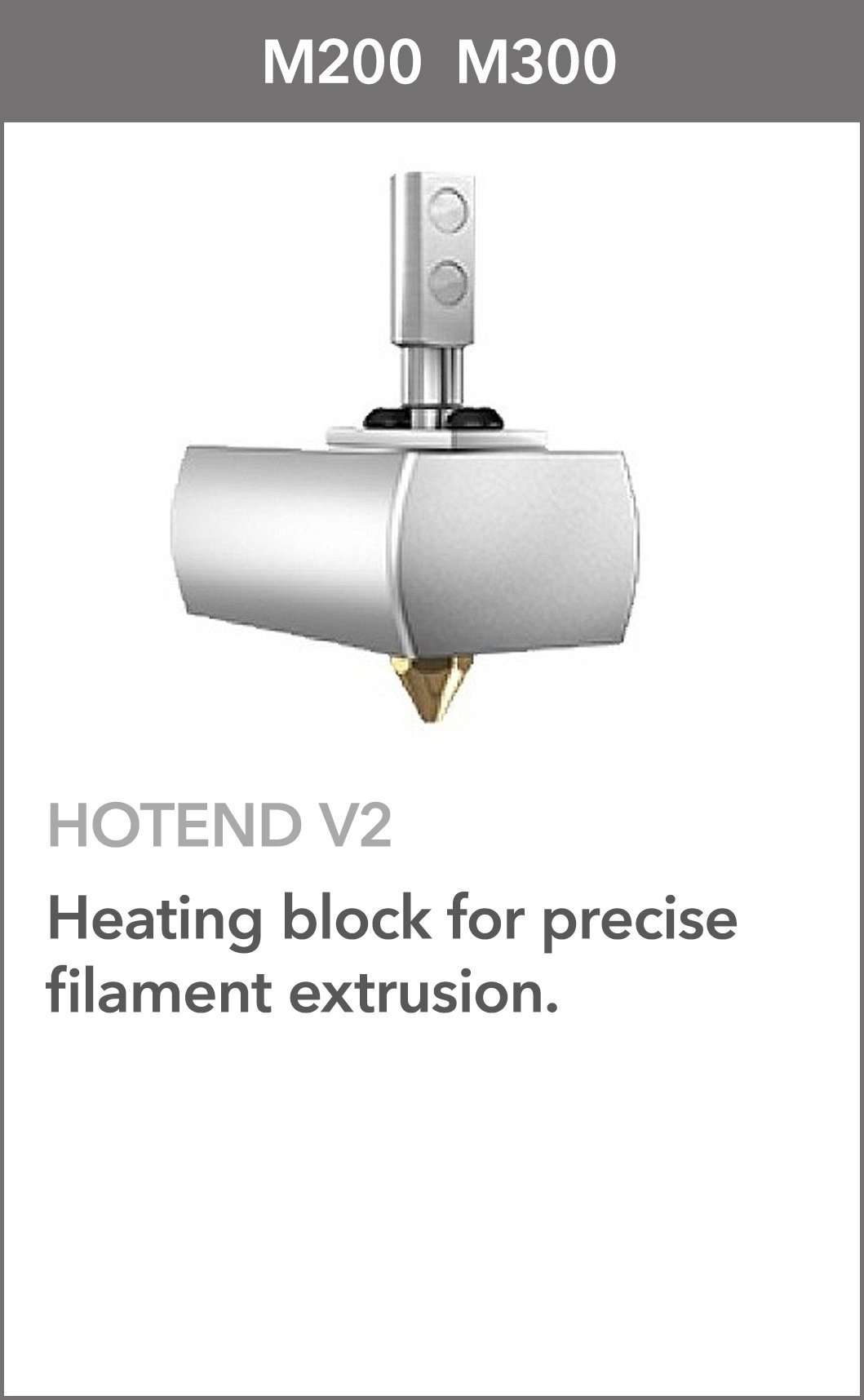 Zortrax M200 / M300 Hotend (V2 - Includes Nozzle)