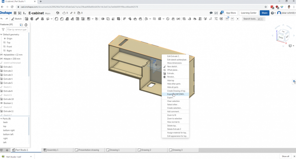 onshape lasercut design