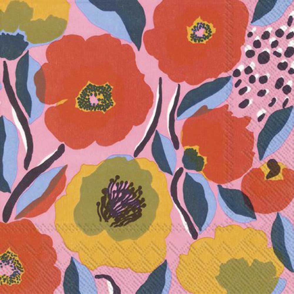 MARIMEKKO: Napkins | Rosarium Rose – Say It With Flowers